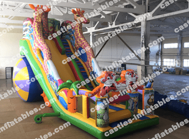 Inflatable slide "Giraffes 6"
