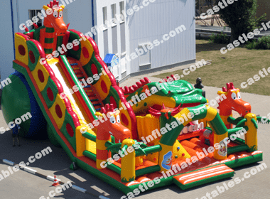 Inflatable playground 2 in 1 "Lizards-Savannah 5"