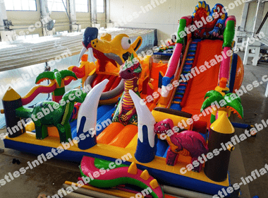 Inflatable playground 2 in 1 “Jurassic period 4”