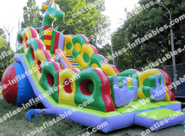 Inflatable slide "Dragon mini 4"