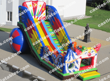 Inflatable slide "Jolly Clown 4"