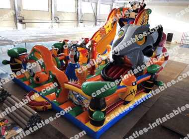 Inflatable playground 2 in 1 “Panda + Lemur 5”