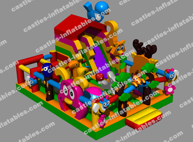 Inflatable playground "Forest 2 variation 2"