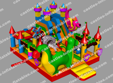 Inflatable playground "Castle 2 var 4"