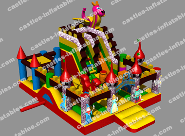 Inflatable playground "Castle 2 var 6"